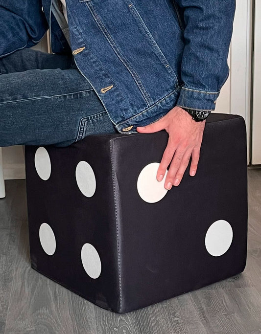 Siyah Zar Küp Minder 40x40 cm