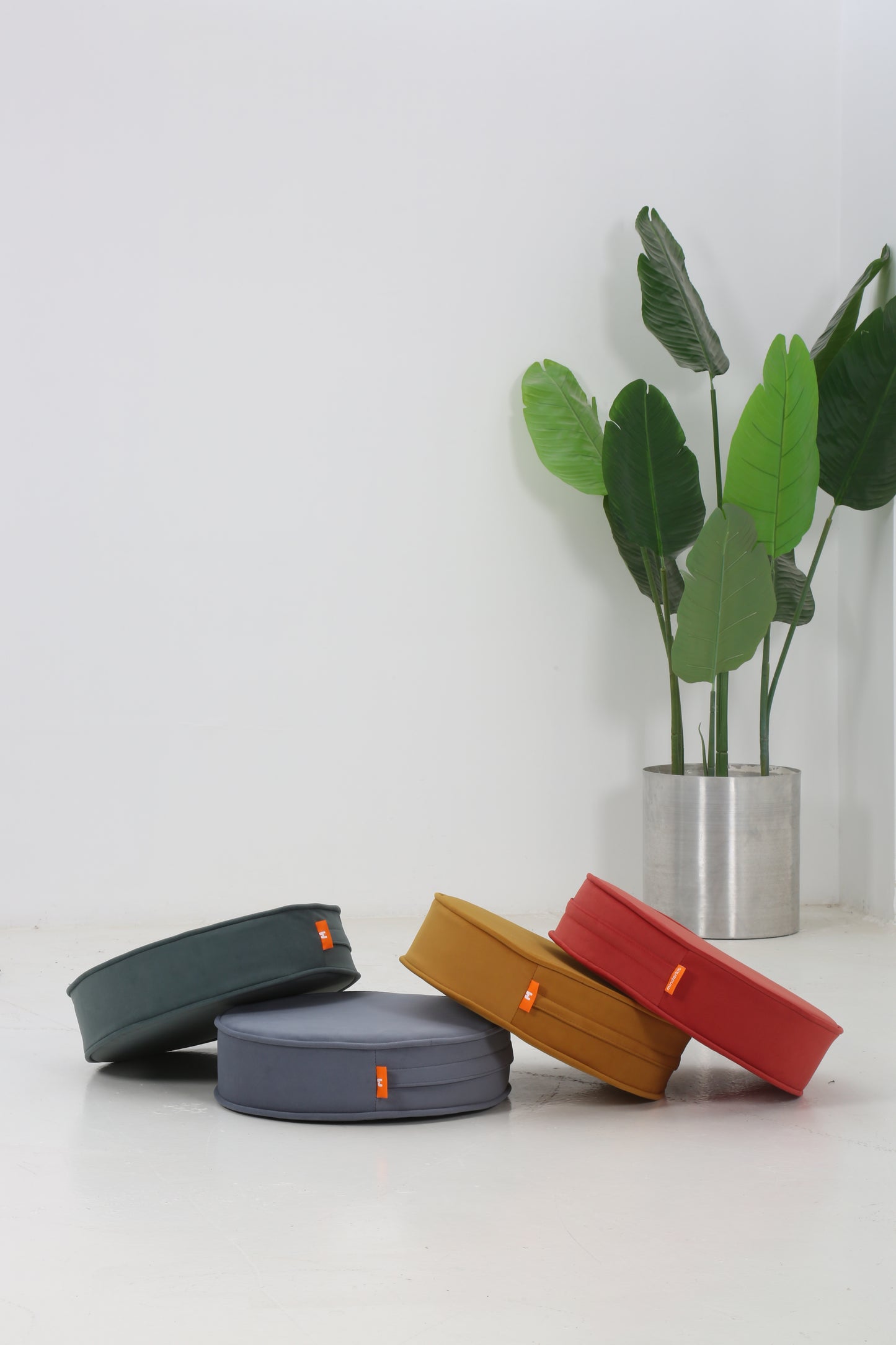 Premium Kumaş Blok Sünger Makaron Minder - Onlu Set 40 cm