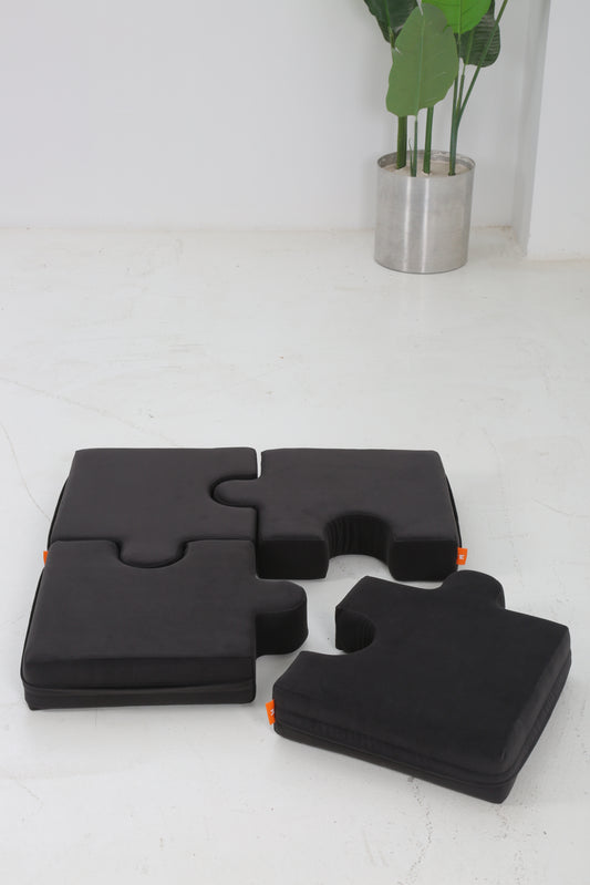 Premium Kumaş Blok Sünger Puzzle Minder Onlu Set 40x40 cm