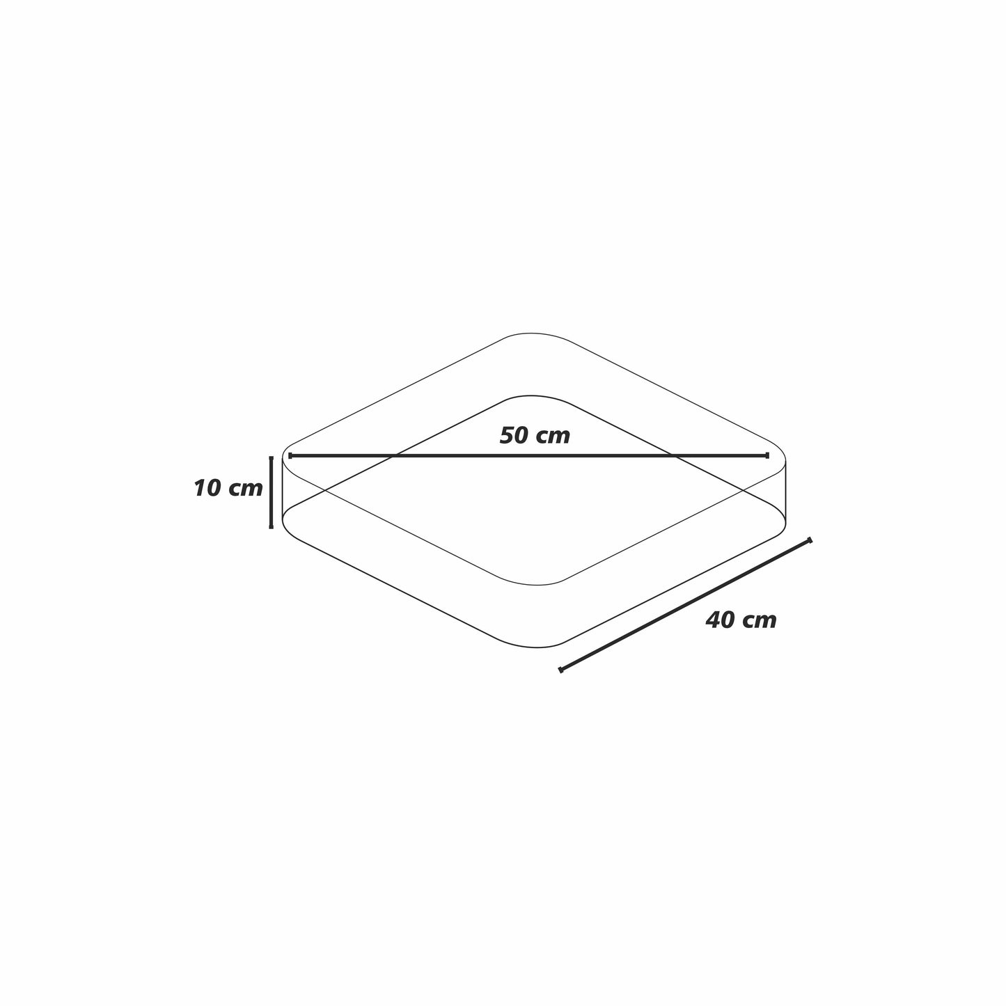 Premium Kumaş Blok Sünger Kare Minder Onlu Set 40 cm