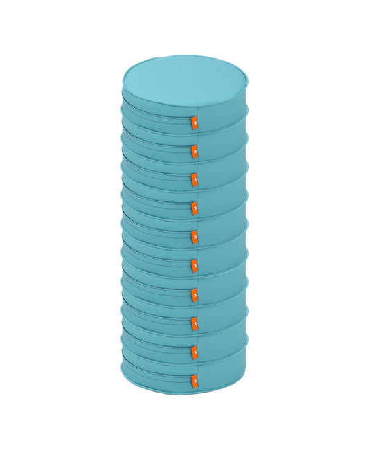 Deri Kumaş Blok Sünger Makaron Minder - Onlu Set 40 cm