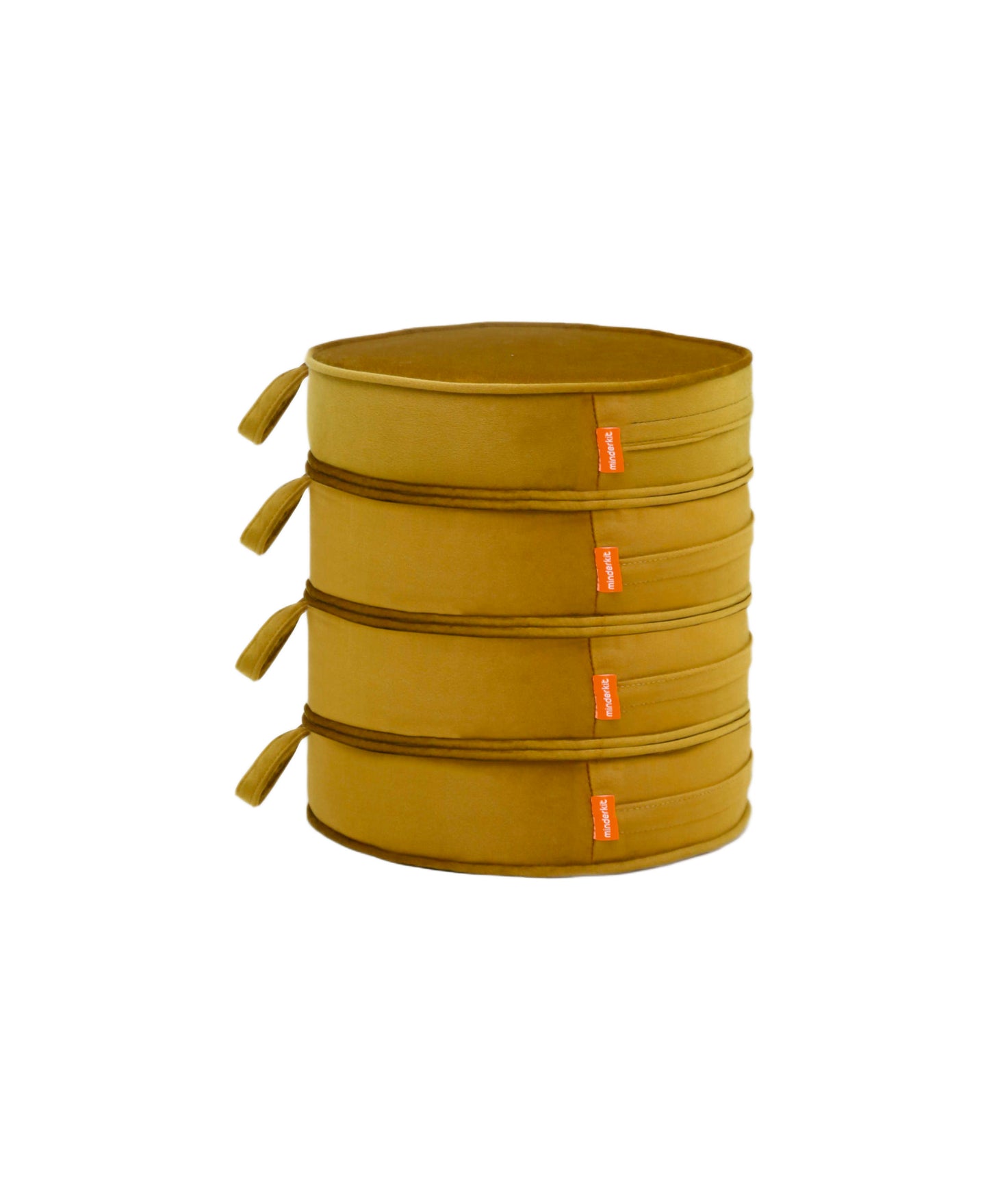 Kadife Kumaş Blok Sünger Makaron Tutma İpli Dörtlü Set 40 cm