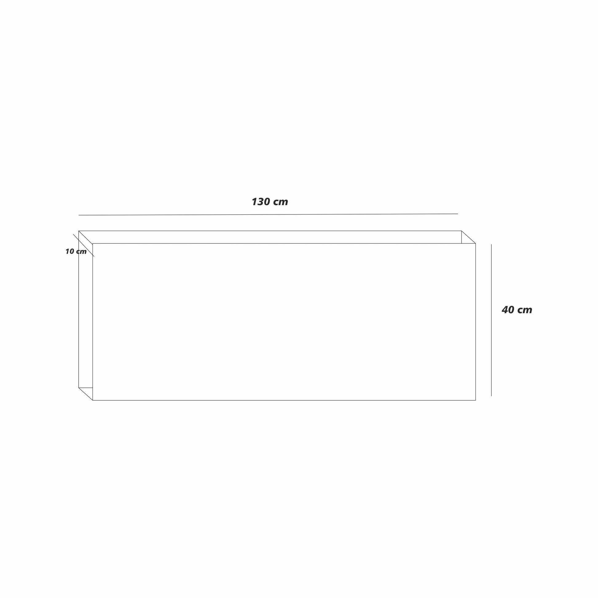 Dikdortgen Minder 130X40Cm