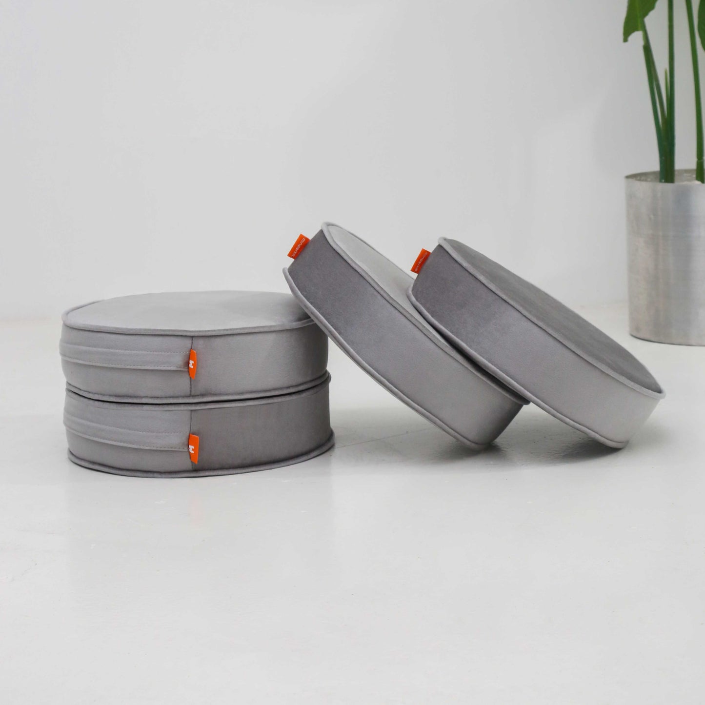 Kadife Kumaş Blok Sünger Makaron Minder Tekli 40 cm