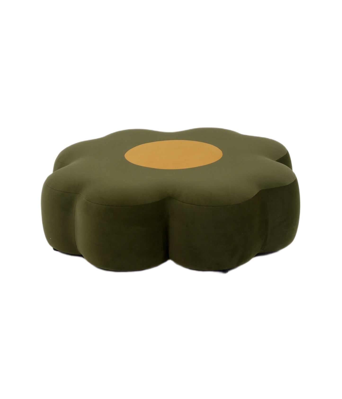 Premium Kumaş Blok Sünger Papatya Puf Oturak